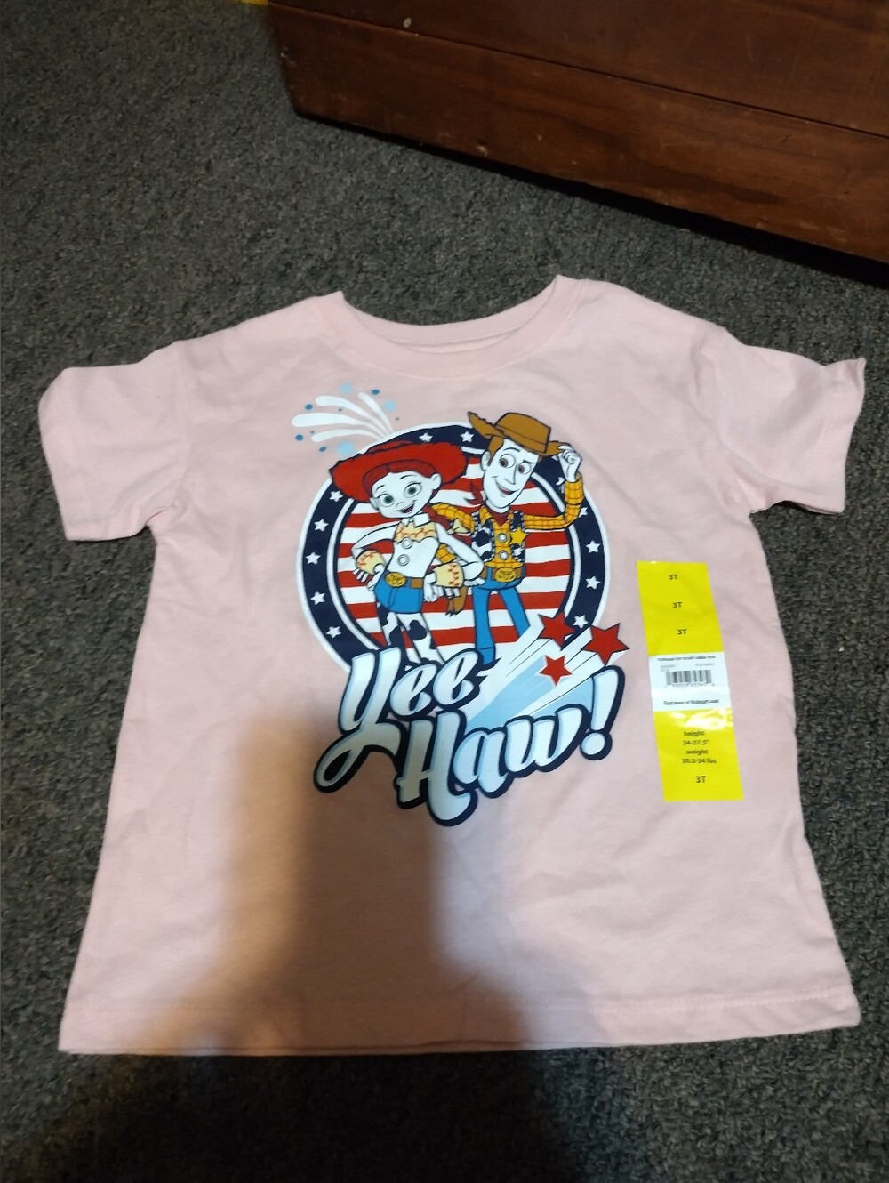 Toy Story  Kids 'Yee Haw!' Graphic Tee featuring Woody & Jess Size 3T
